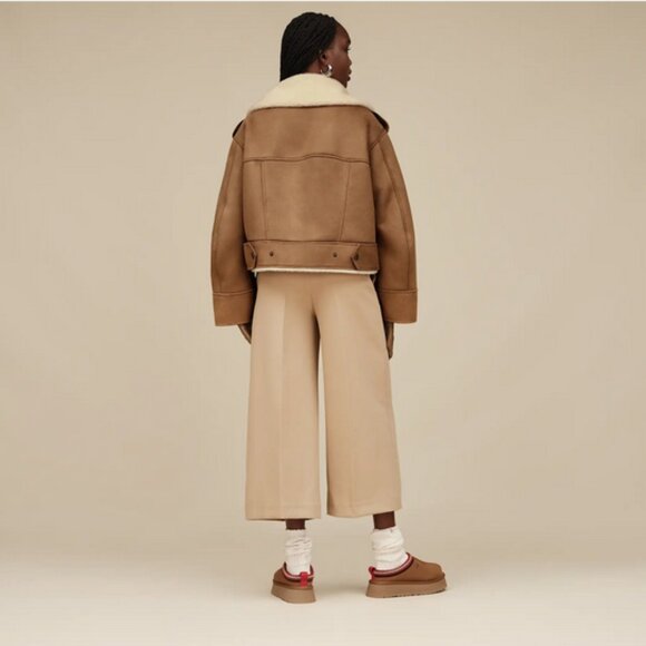 🇨🇦 UGG Women's Finnian Luxe Fluff Moto Jacket - Picture 7 of 14